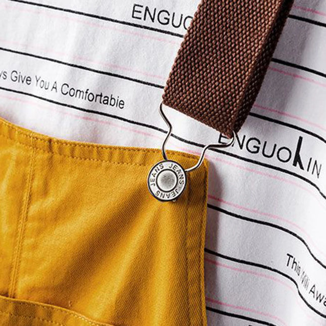 Retro Arbeidsoverall for Herre – Løs Passform i Khaki, Trendy Streetwear-Stil (2024 Nyhet)