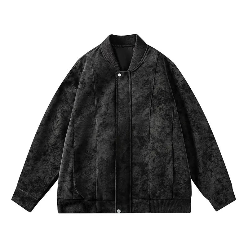 Retro Skinnjakke for Herre – Slim Fit MC-jakke i PU-skinn | Høst/Vinter