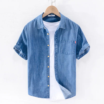 Denimskjorte til Herre – Lett & Kortermet Sommerstil