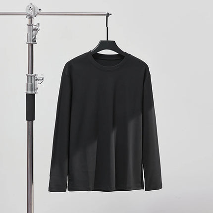 Langermet T-skjorte i 100% Bomull – Klassisk Unisex Basic for Høst og Vår | Myk, Pustende og Behagelig Passform (M–4XL)