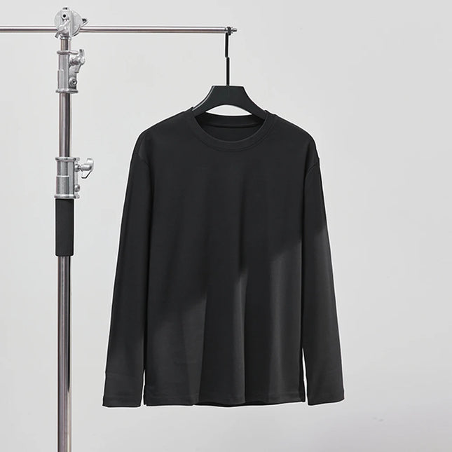 Langermet T-skjorte i 100% Bomull – Klassisk Unisex Basic for Høst og Vår | Myk, Pustende og Behagelig Passform (M–4XL)