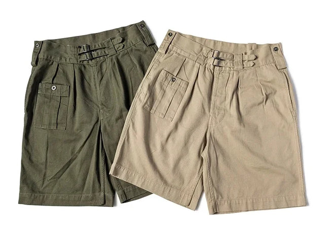 Gurkha Bermuda-shorts for menn – Army Khaki Drill 1941-inspirert design