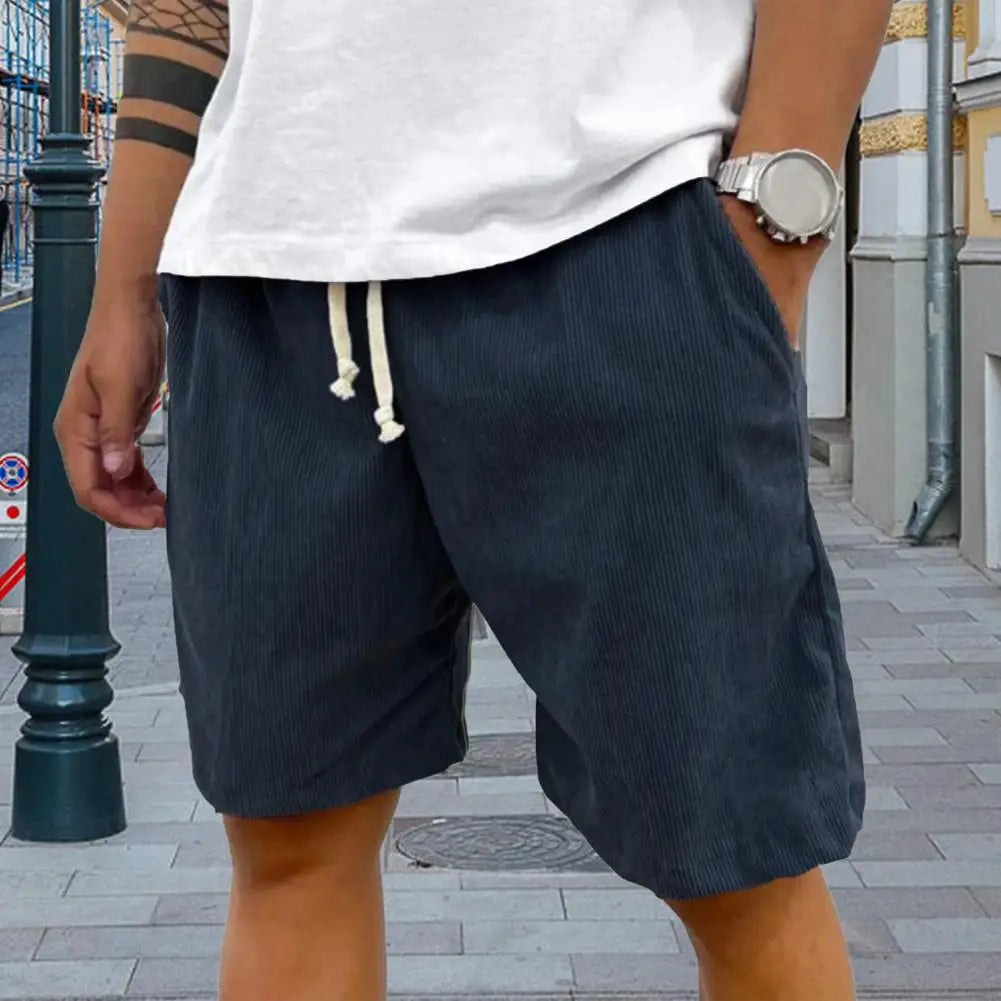 Retro Herreshorts i Cordfløyel – Komfortabel Passform med Snøring