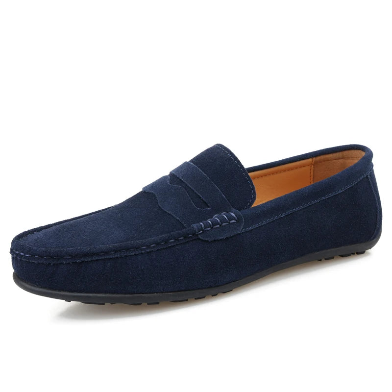 Myke Semskede Loafers for Herre – Komfortable Slip-On Mokasiner i Størrelse 38–47
