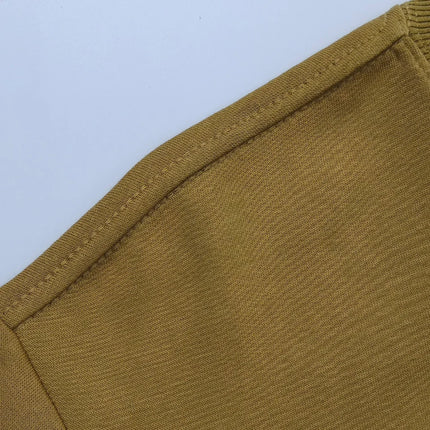 Unisex Heavyweight Genser – Rund Hals, Ensfarget & Løs Passform | Casual & Sporty Stil