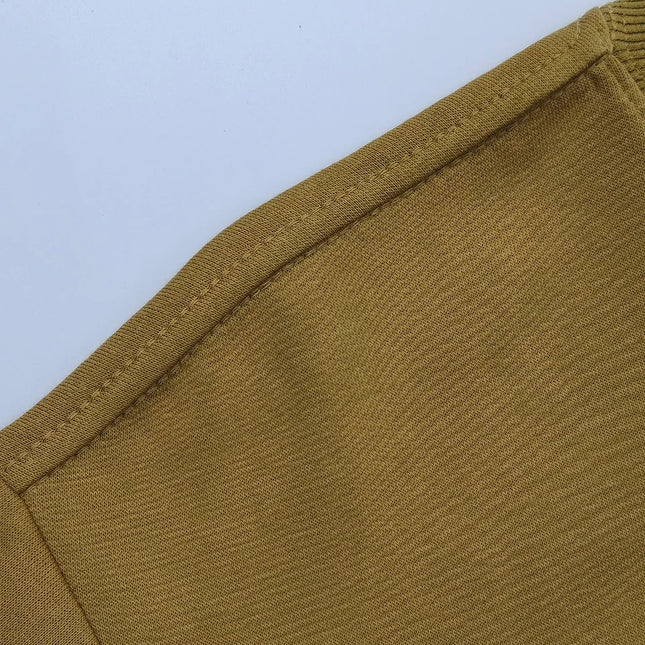 Unisex Heavyweight Genser – Rund Hals, Ensfarget & Løs Passform | Casual & Sporty Stil