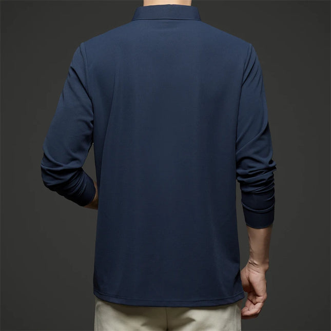 Herre Langermet Polo – Business Casual, Komfortabel & Allsidig