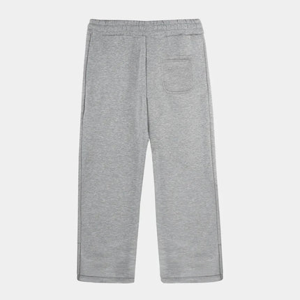 Y2K Joggebukse – Grå Brodert Streetwear | Unisex Retro Hip Hop Sweatpants