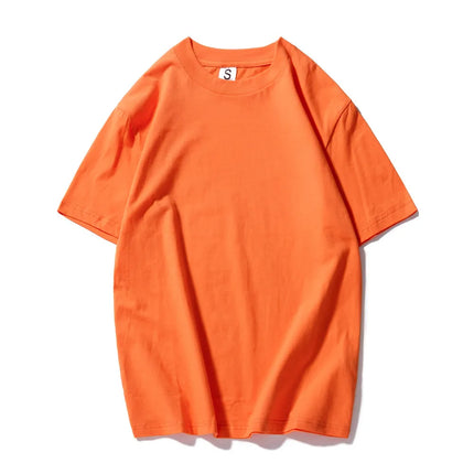 Klassisk bomulls T-skjorte for herre – ensfarget, myk og behagelig