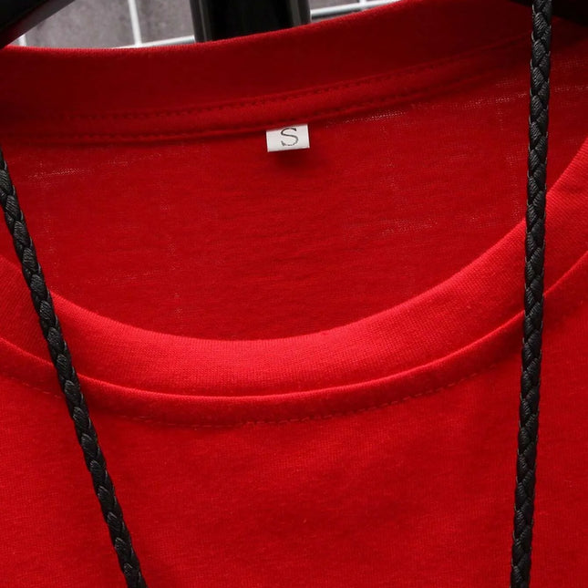 Oversized T-skjorte for Herre – Streetwear i Bomull med Print, Kort Erm og Løs Passform