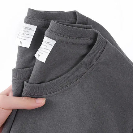 Unisex T-skjorte i 100% Bomull – Sommer Loose Fit, Ensfarget