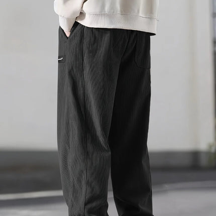 Herrebukser i kordfløyel – Rett passform med snor i livet og lommer