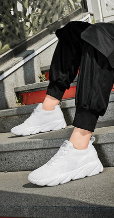 Løftende Sneakers for Menn og Kvinner – 6 cm Usynlig Høydeøkning og Mesh-komfort