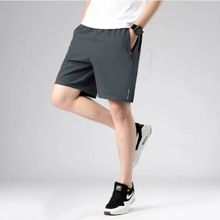 Ekstra Store Herreshorts (M–8XL) – Sommerens Komfortable Trenings- og Fritidsshorts i Ensfarget Design