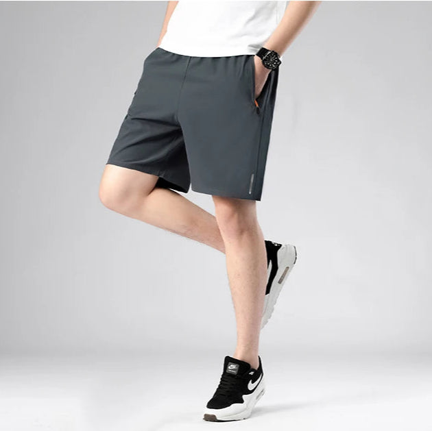 Ekstra Store Herreshorts (M–8XL) – Sommerens Komfortable Trenings- og Fritidsshorts i Ensfarget Design