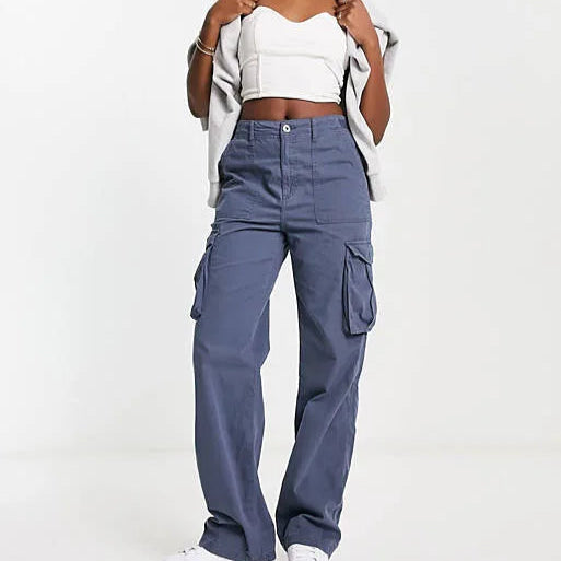 Dame Cargo Bukser – Baggy Streetwear Joggers med Vide Ben
