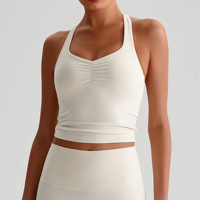 Treningssinglet med kryssrygg – Sports-BH med høy støtte og integrerte innlegg