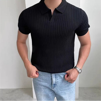 Sommer Polo T-skjorte for Herre – Slim Fit, Pustende og Hurtigtørkende