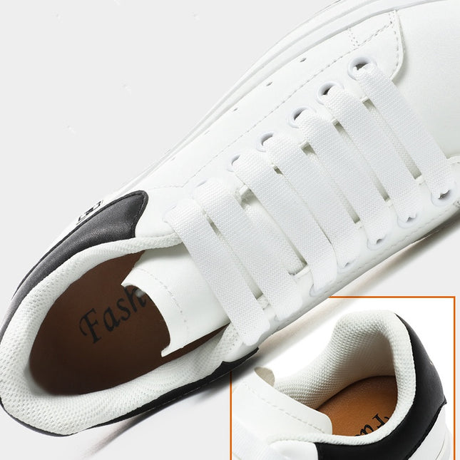 Herresneakers med Skjult 6 cm Løft – Tidløs Stil i Hvit eller Svart (Str. 37–46)