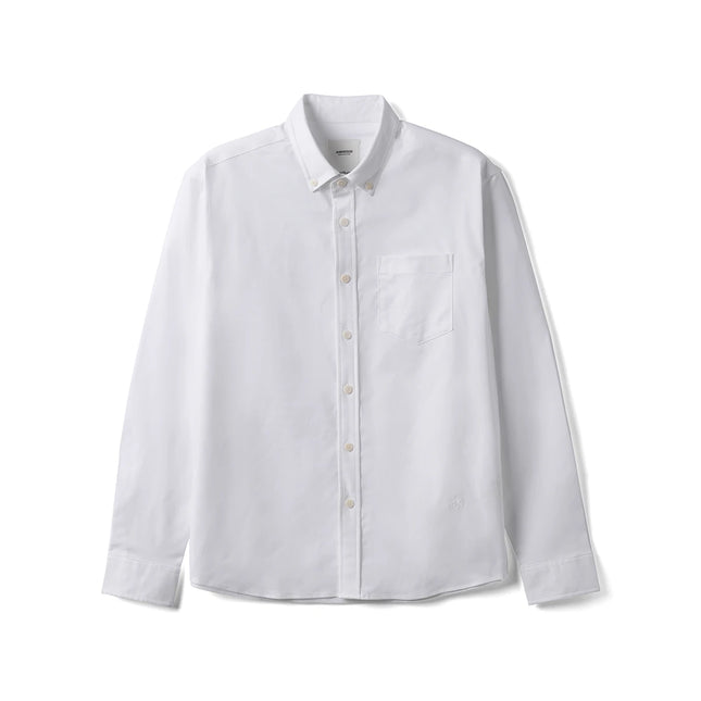 Klassisk Oxford-skjorte for Menn – Regular Fit i Ensfarget Design | Smart Casual Skjorte til Høst 2025