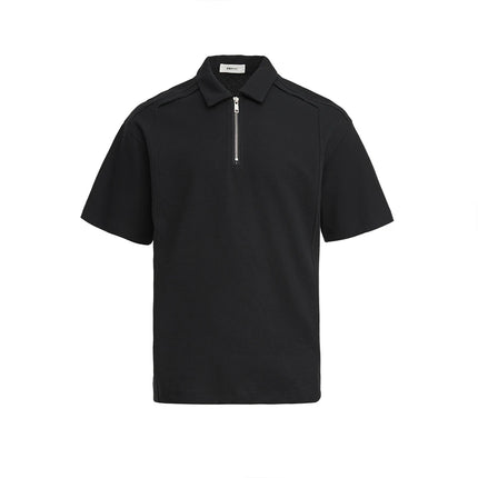 Kraftig Polo T-skjorte til Herre – Half-Zip & 210g Premium Kvalitet