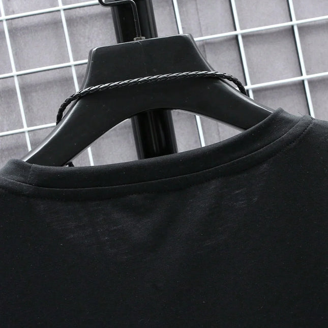 Oversized T-skjorte for Herre – Streetwear i Bomull med Print, Kort Erm og Løs Passform