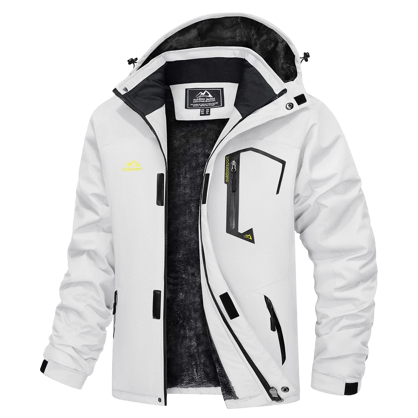 Herre Skijakke – Vanntett & Varm Parkas med Hette | Tykk Vinterjakke til Snø & Kulde