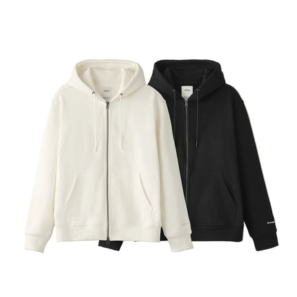 Oversized Hettegenser med Glidelås for Menn – Tung 460gsm Piqué Fleece Hettejakke | Varm, Myk & Premium Kvalitet til Høst/Vinter 2025