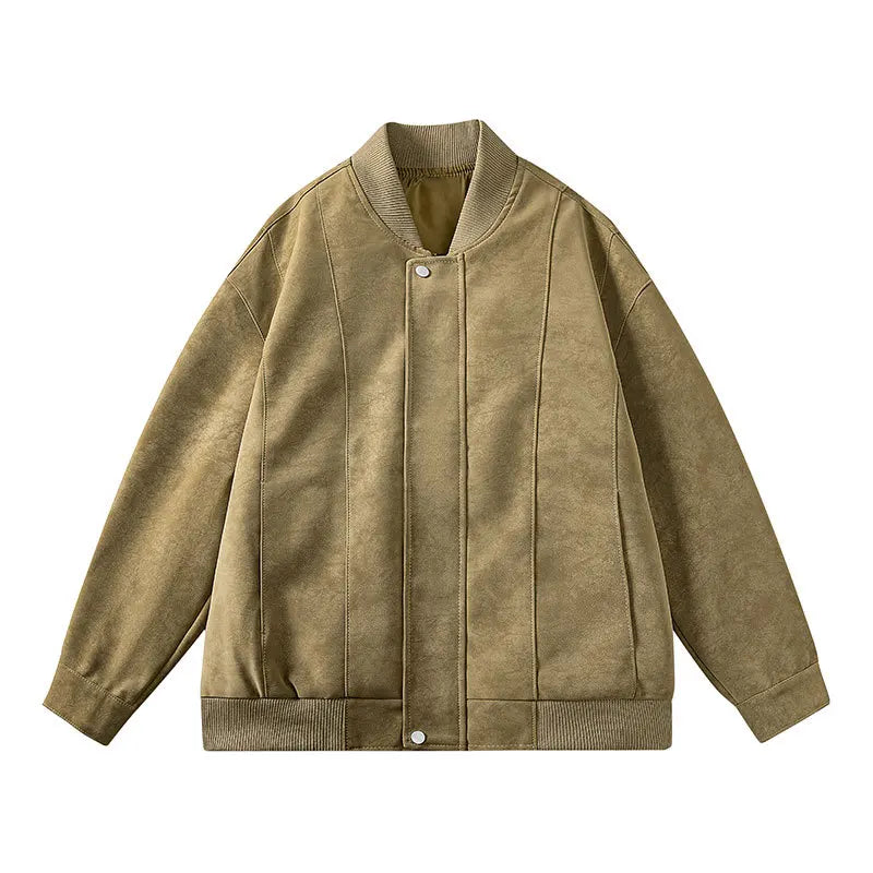 Retro Skinnjakke for Herre – Slim Fit MC-jakke i PU-skinn | Høst/Vinter