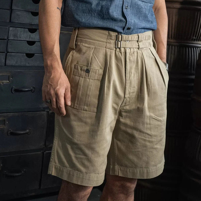 Gurkha Bermuda-shorts for menn – Army Khaki Drill 1941-inspirert design