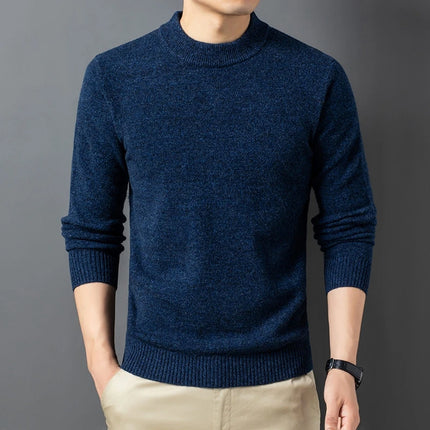 Ekstra Tykk Ullgenser til Herre – 450g Vintage Vintergenser i Cashmere-miks