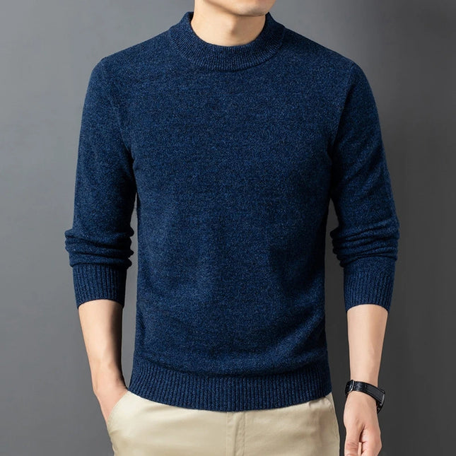 Ekstra Tykk Ullgenser til Herre – 450g Vintage Vintergenser i Cashmere-miks