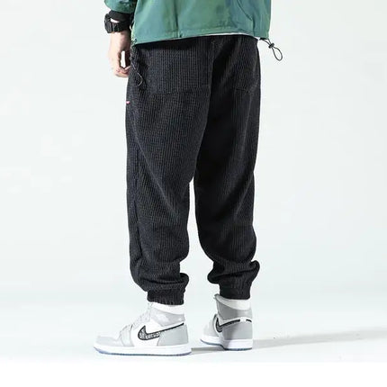 Trendy Cordfløyelsbukser for Herre – Løse og Komfortable Bukser til Høst og Vinter