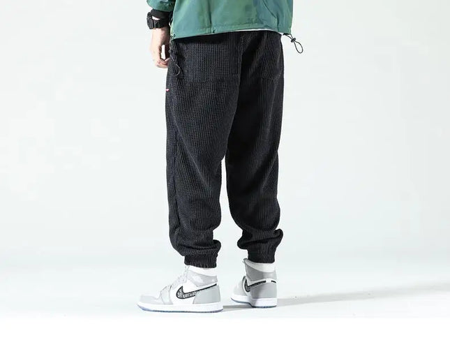 Trendy Cordfløyelsbukser for Herre – Løse og Komfortable Bukser til Høst og Vinter