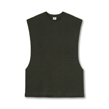 Sommer Singlet med Åpen Side – Mesh Treningstopp uten Ermer for Herre