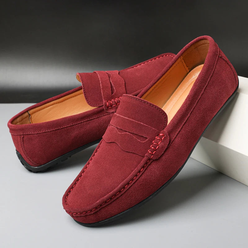 Myke Semskede Loafers for Herre – Komfortable Slip-On Mokasiner i Størrelse 38–47