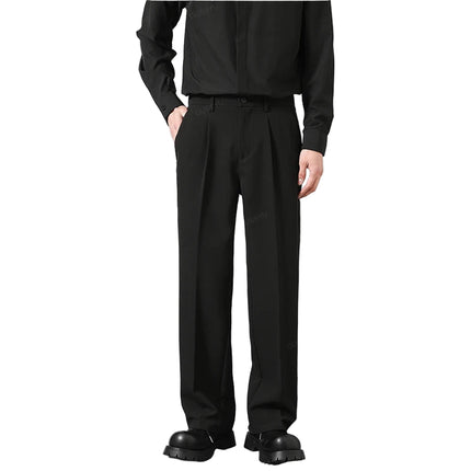 Klassiske Herrebukser – Elastisk Midje & Tidløs Passform | Business Casual Bukser i Koreansk Stil (S–4XL)