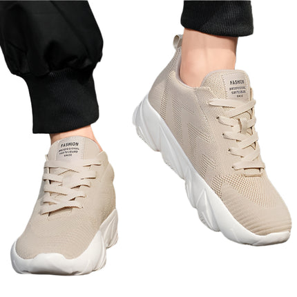 Løftende Sneakers for Menn og Kvinner – 6 cm Usynlig Høydeøkning og Mesh-komfort