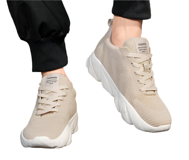 Løftende Sneakers for Menn og Kvinner – 6 cm Usynlig Høydeøkning og Mesh-komfort