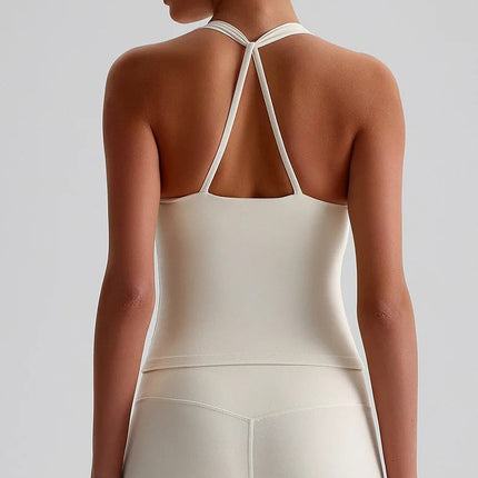 Treningssinglet med kryssrygg – Sports-BH med høy støtte og integrerte innlegg