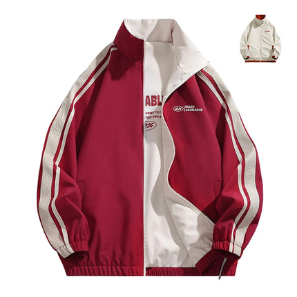 Vendbar Jakke for Par – Vindtett & Vannavvisende Ytterjakke | Unisex Outdoor Jakke med Lange Ermer