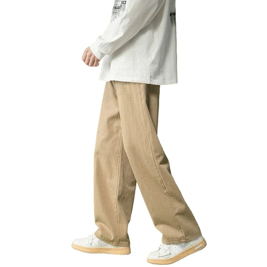 Vintage Herrebukse – Y2K Harajuku Inspirerte Bukser i Bomull og Polyester | Trendy Slim Fit & Casual Stil