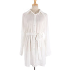 Hvite strandskjorter / Én størrelse