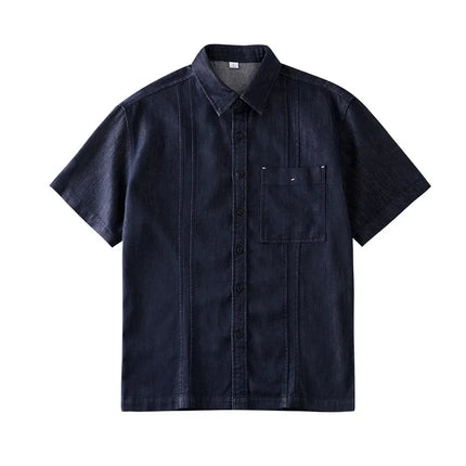Lyocell Denimskjorte til Herre – Lett, Retro & Premium Sommerstil