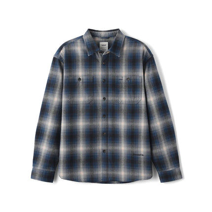 Oversized Rutete Flanellskjorte for Herre – Tykk 280 g/m² Langermet Skjorte