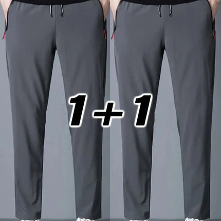 2-pk Herrebukser – Joggebukser med Strikk i Midjen, Klassisk Koreansk Stil