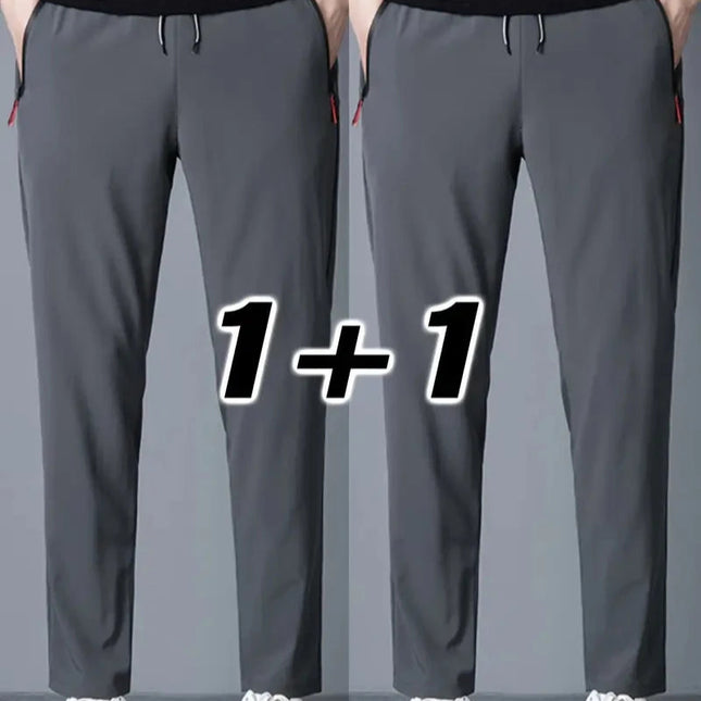 2-pk Herrebukser – Joggebukser med Strikk i Midjen, Klassisk Koreansk Stil