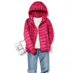 Roserød med hette / S