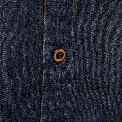 Slim Fit Denimskjorte for Herre – Elastisk Bomull og Klassisk Cowboy-stil med Moderne Passform