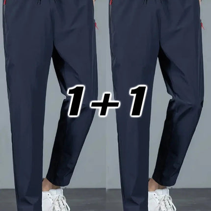 2-pk Herrebukser – Joggebukser med Strikk i Midjen, Klassisk Koreansk Stil